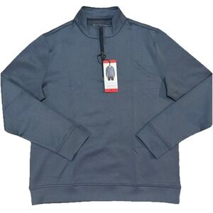 Hickey Freeman Quarter Zip Moisture Wicking Long Sleeve Pullover Mens Size Med